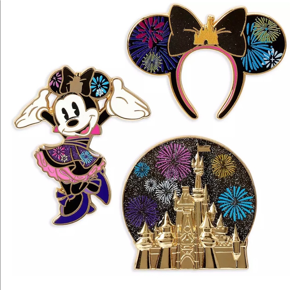 Minnie Mouse The Main Attraction Pin Set Nighttime - Picture 1 of 4
